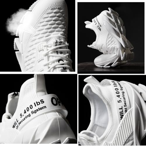 Tallboost Sneakers, Height Boosting Shoes for Men, Mens Tallboost Shoes Walking Shoes Comfort Non Slip Breathable Knit Slip On Sneakers(Black-a,US 11)3