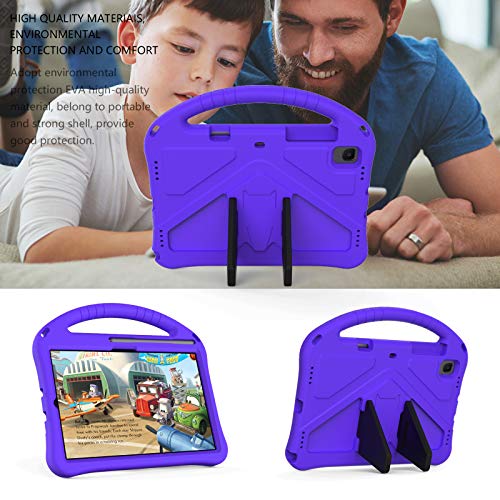 Coque Galaxy Tab S6 Lite antichoc pour éviter les chutes de tablette violette
