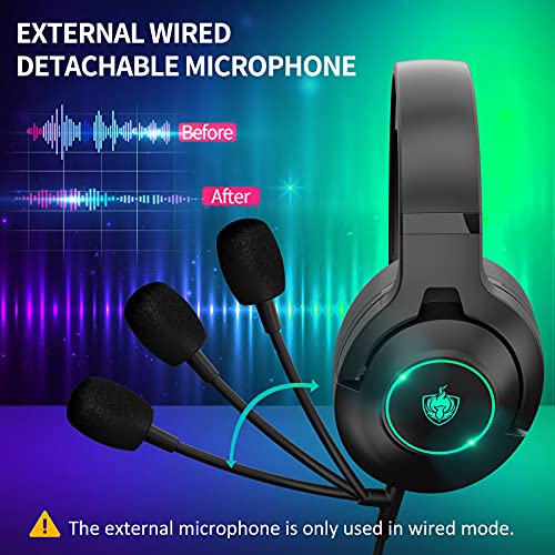 ایگرد | قیمت و خرید Xbox One Headset for PS5, PS4, PC, PHOINIKAS Q9  Wireless Gaming Headset with Stereo Sound, Over Ear Headphones with  Detachable Noise Canceling Mic, Bluetooth Music Headset for