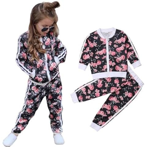 Geagodelia Girls Floral Jumpsuit Set Cover