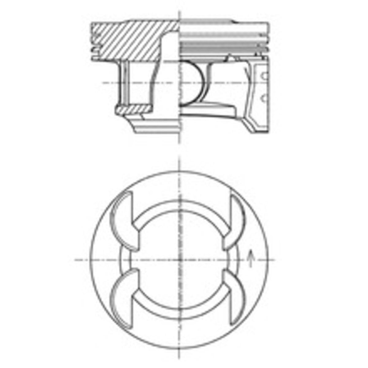 Kolbenschmidt 41492600 Pistone e anelli
