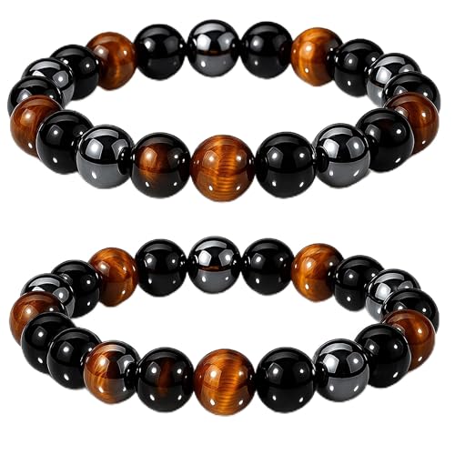WFJ Black Obsidian Hematite Triple Protection...