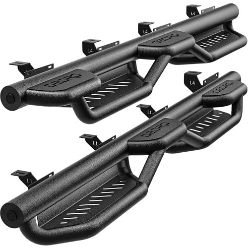 OEDRO Wheel to Wheel Running Boards Compatible with 2020-2026 Jeep Gladiator JT 4 Doors, Bed Access...