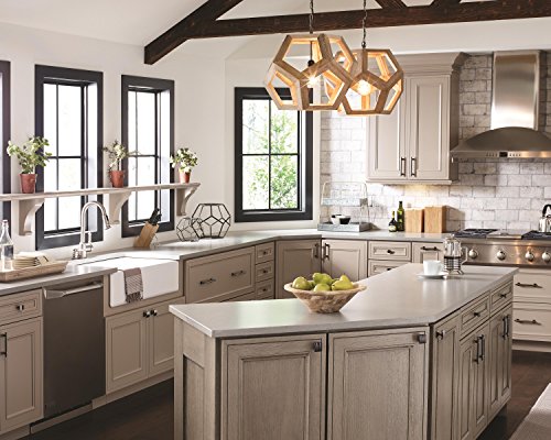 Image of Amerock | Cabinet Pull | Gunmetal | 3-3 /4 inch (96 mm) Center to Center | Davenport | 1 Pack | Drawer Pull | Drawer Handle | Cabinet Hardware