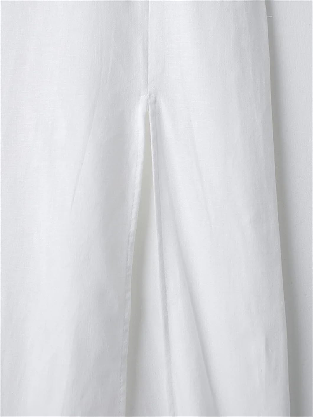 Abito midi da donna in lino aperto sul retro con cravatta in spiaggia e vacanze con spacco frontale, per matrimoni e feste
