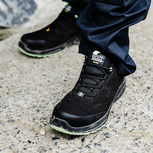 Image of SAFETY JOGGER Vegan Safety Sneaker MODULO S3 |Washable Microfiber Upper, SJ Footbed, Nano Carbon 200J Toe Cap, ESD, Slip Resistant | Size 10 UK /INDIA
