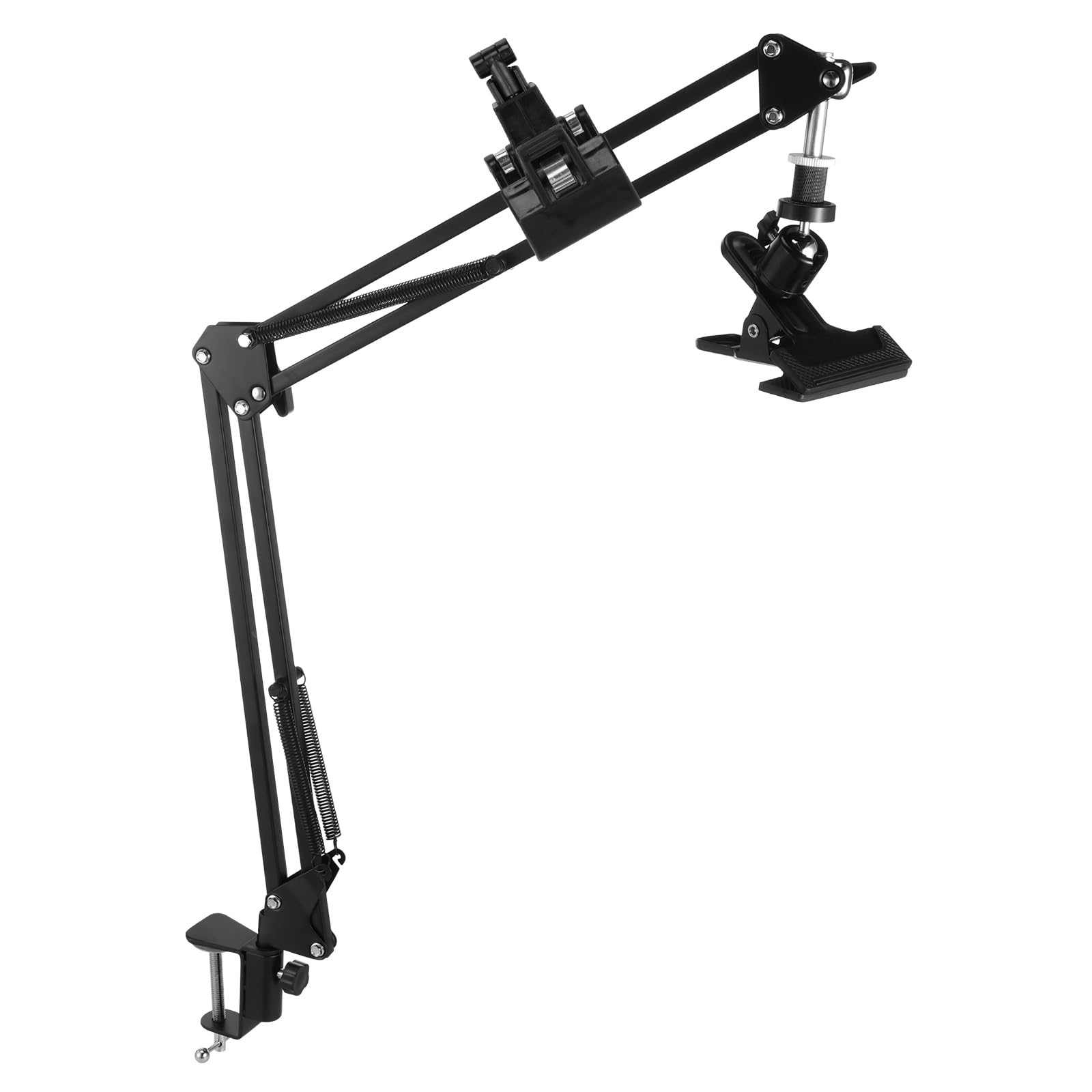 Adjustable Metal Embroidery Hoop Stand, Folding Embroidery Hoop Holder, 360° Rotatable Embroiderys Frame Holder, Cross Stitch Stand for Needlepoint Crafts Tablet Phone