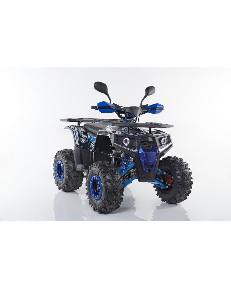 T-MOTO - Maxi Quad Hunter PRO 125cc - Mezzo per Ragazzi e Adulti, Quad a Benzina 4 Tempi uso Off Road, Automatico (Blu)