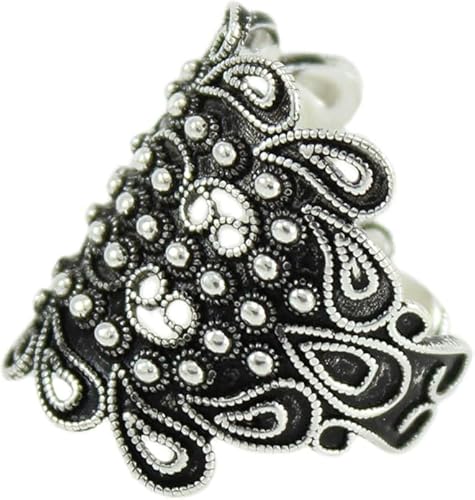 PS Alliance sarde campidanaise bande ouverte en argent bruni Taille