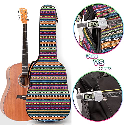 Muscab Guitar Bag 0.66in Thick Padded Guitar Gig Bag for 39 40 41 Inch Acoustic Guitar Backpack Case with Pocket - Image 4