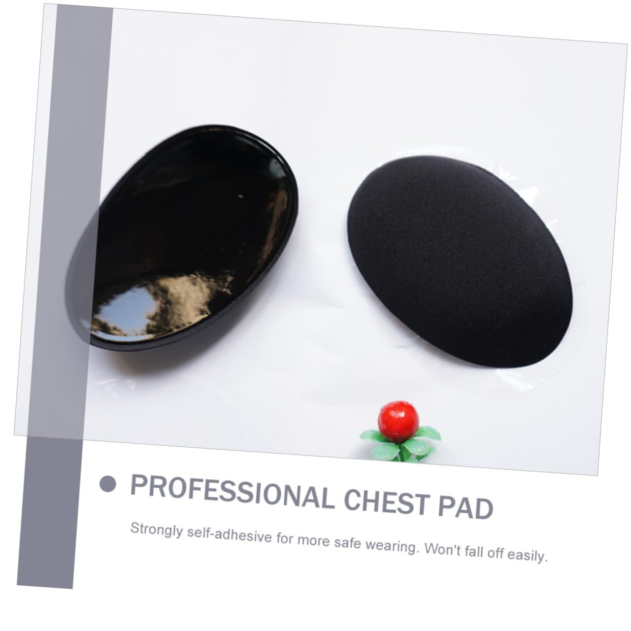 SAFIGLE 1pair Portable Chest Muscle Pads Replaceable Breast Pads for Men Professional Adhesive Design Comfortable and Convenient for Enhanced Bust Support