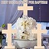 Beeveer 48 Pcs Nativity Wooden Crosses for Baptism, Unfinished for Centerpieces Standing for Crafts Rustic Wood Cross First Communion Baptism Christmas Decorations(Classic) #5