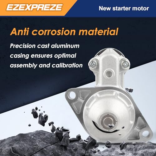 Image of Ezexpreze 18404 New Starter Motor for John Deere Gator 4x2 TS CX CS Kawasaki FE250D FE290D FE350D FE400D Gas Engine OE#: 21163-2089, DAW26844, AW26844, SND0132, 41052062