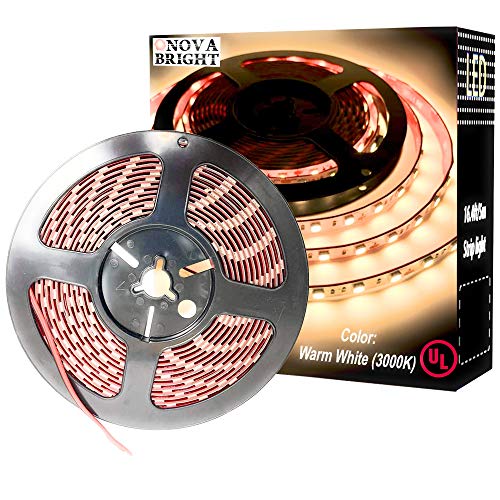 Tira LED NovaBright 300 LEDs 12V DC Blanco Cálido miniatura 1