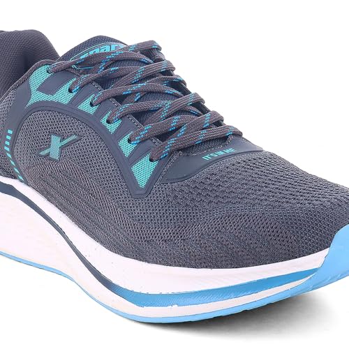 Image of SPARX Sports Running Shoes for Men - Lightweight Breathable Lace-Up Athletic Shoes with Cushioned Comfort, Shock Absorption, Durable Grip, Flexible Sole & Everyday Walking Performance