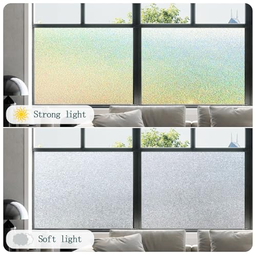 Vinilo decorativo de privacidad para ventana de 17.5" x 78.7" miniatura 2