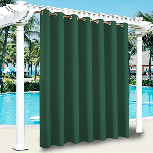 HBLIGHT Waterproof Outdoor Patio Curtains - Custom Sunshade Blackout Thermal Insulated Curtains Rustproof Grommet Top Privacy Garden Curtain for Indoor Porch Gazebo Pergola Canopy- 1 Panel 24 Colors - Image 8
