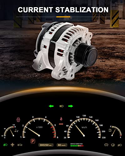 Roadfar Alternator Fit For Toyota Corolla 2009 2010 2011 2012 2013 2009 2010 Matrix 1.8L 11385 11386 11577 27060-0P150 High Output Alternator #TOP2