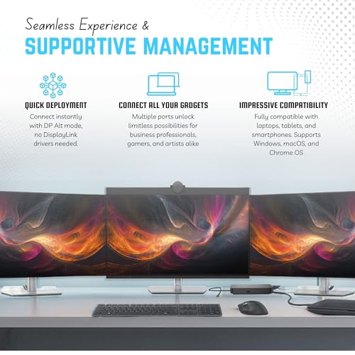 Image of Dell Pro Smart Dock SD25 USB-C Docking Station 4 Display, Remote Management | Includes 180W Power Supply, HDMI, DisplayPort & USB-C Cables