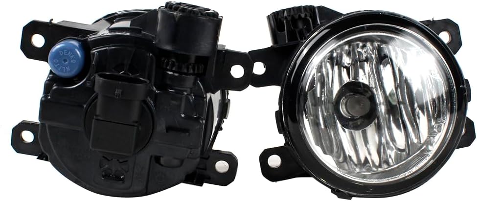 Pair Front Fog Lights for 2015-2022 Jeep Compass, for 2015-2022 Jeep Renegade, for 2014-2018 Jeep Cherokee, for 2013-2015 Honda Crosstour CR-V Pilot, 68256470AA, 33900STKA11 (RAM, Black)