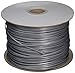 C2G 07193 28 AWG 4-Conductor Bulk Modular Flat Telephone Cable, Silver Satin (1000 Feet, 304.8 Meters)