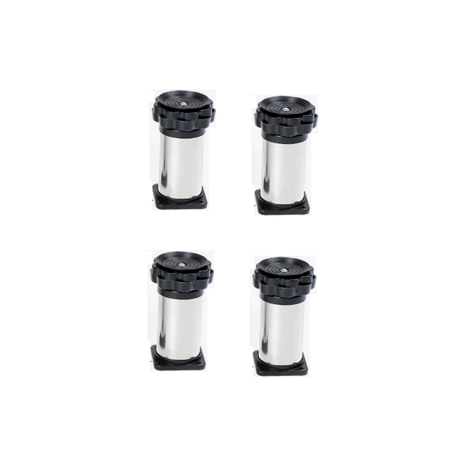 Accesorios para secadoras, lavadoras y bases de frigorífico Patas regulables en altura 10/15/20/25cm Patas de acero inoxidable regulables de 3cm con ventosa de goma (2,15cm) (4 15cm) (4 10cm)