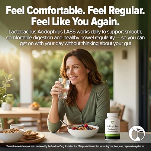 Image of Lactobacillus Acidophilus Probiotic 240 Tablets (4 Month Supply) - Researched Strain LA85 - 3 Billion CFU - Digestive Health & Microbiome Support - GMP Certified (240, Lactobacillus Acidophilus)