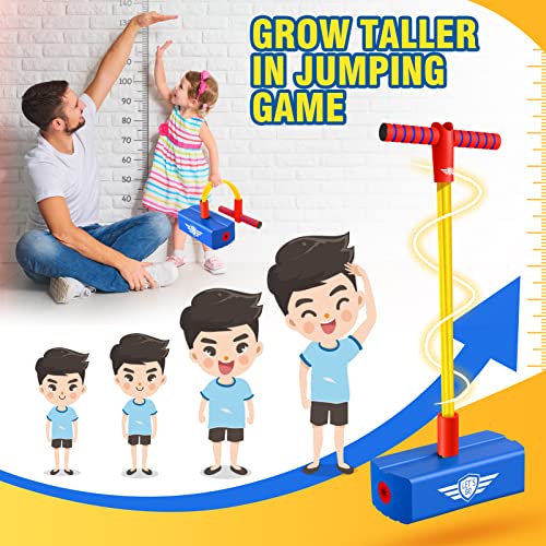 Image of CUUGO LET'S GO! CG Jumping Promotes Growing Taller- Pogo Stick Foam Pogo Jumper for Kids, Toys for 3-12 Year Old Boys Girls Outdoor Toys Indoor Toys Fun Gifts Christmas Stocking Stuffers Gifts