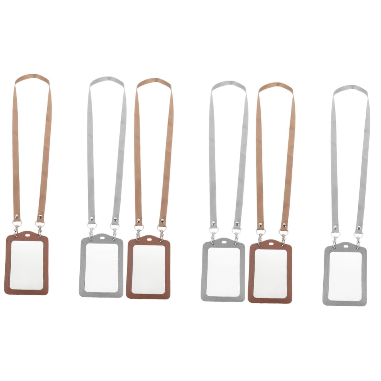 HOMSFOU 3 Set Porta Badge Porta Badge Portachiavi Buste Trasparenti Per Carte Buste Trasparenti Per Carte Custodie Protettive Per Carte Custodie Trasparenti Per Carte 2 pezzi * 3