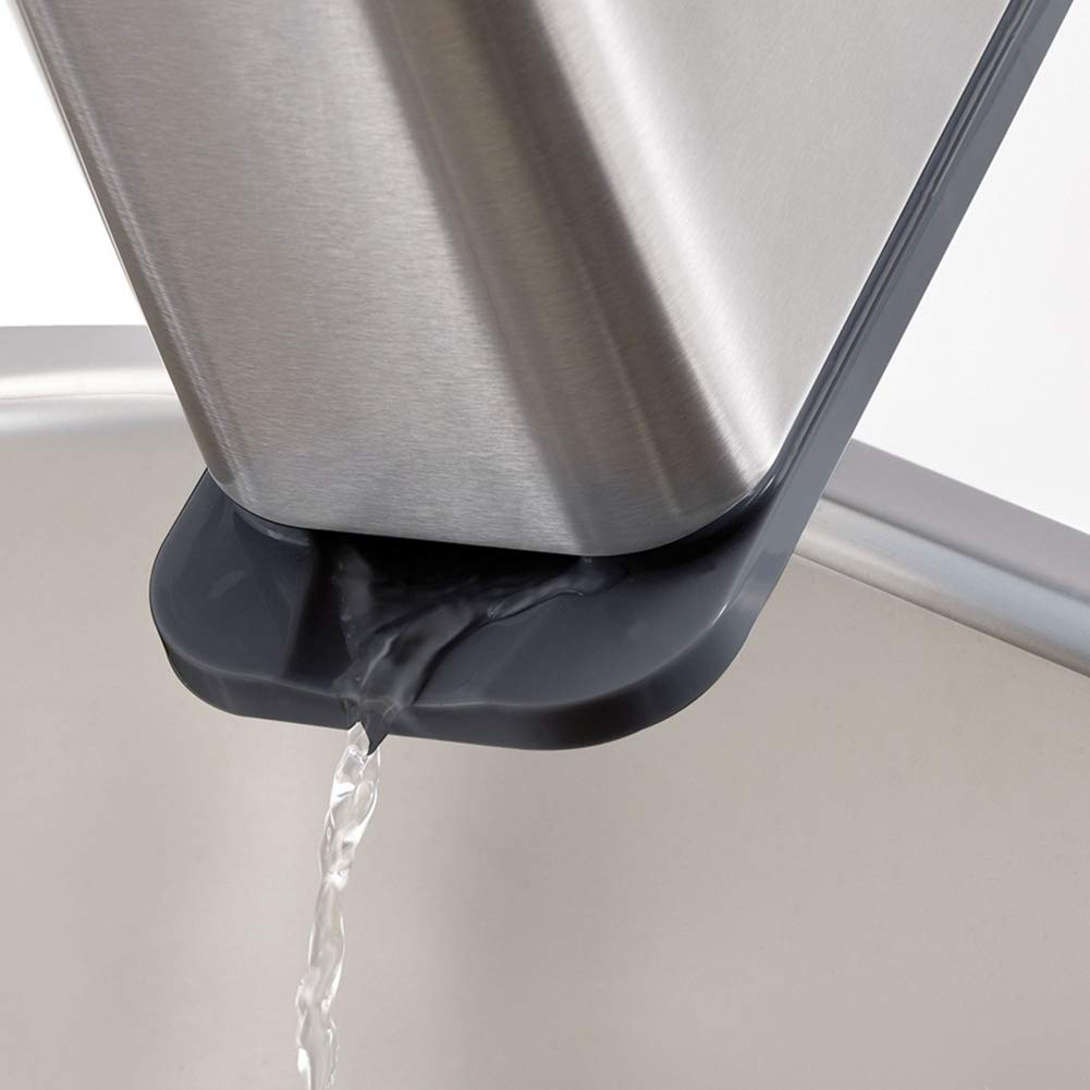 Soporte para utensilios de cocina para encimera, organizador de cubiertos, bandeja antideslizante de goteo de acero inoxidable, escurridor de cubiertos para el hogar, cocina, bandeja de goteo de 4 5