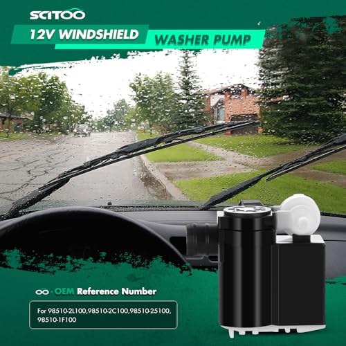 Image of SCITOO Windscreen Wiper Motor Replacement fit for 2013 2014 2015 2016 2017 For Hyundai Santa Fe XL 2006 2008 2009 2010 2011 2012 2013 2014 For Kia Sedona 98510-2L100