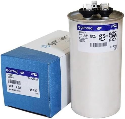 60 + 7.5 uf MFD 370 Volt VAC Genteq Fits Nordyne Intertherm Miller  