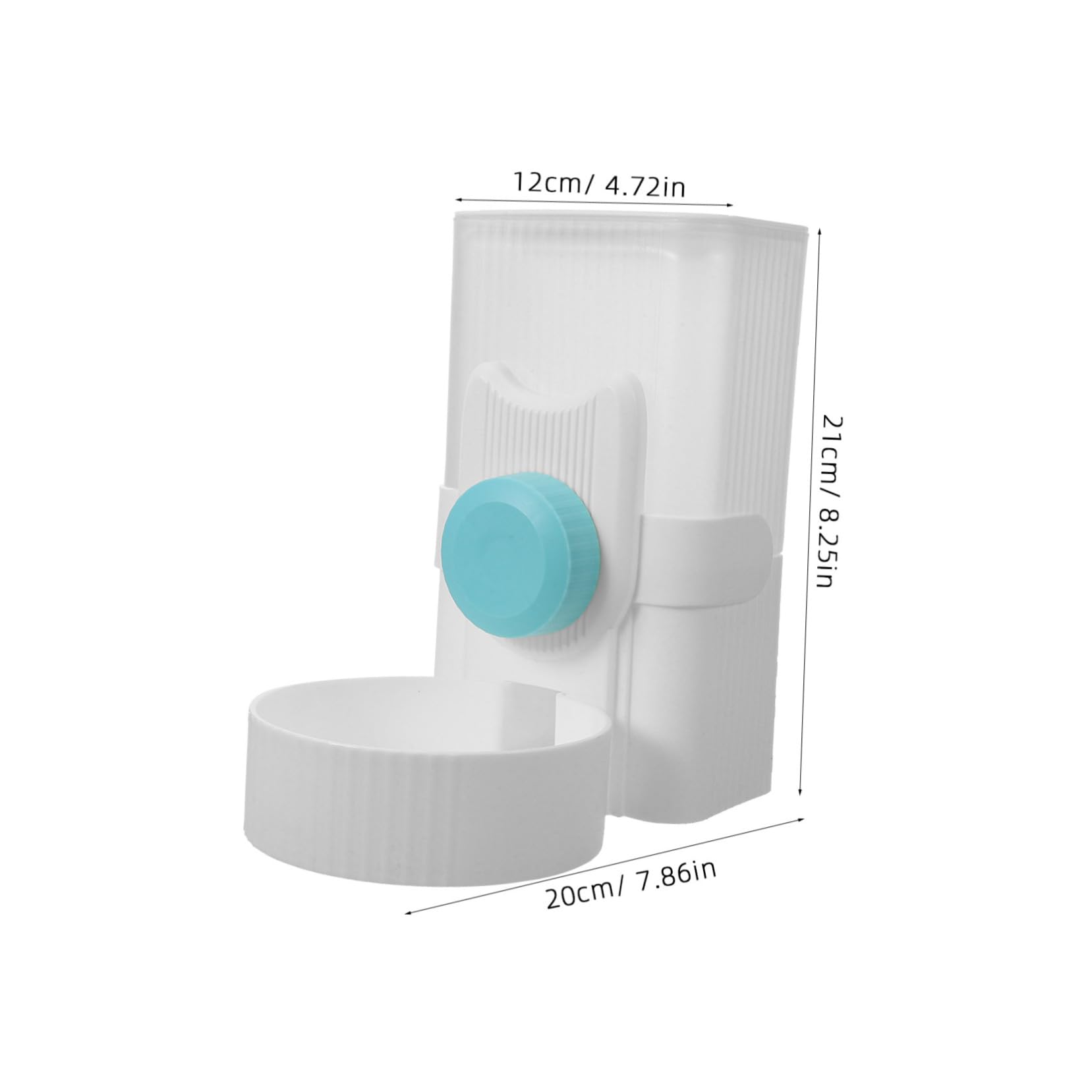 Garneck Automatic Pet Water Feeder for Dogs and Cats Cage Hanging Water Dispenser Easy Install Comfortable Drinking Angle for Pets Wire Spacing