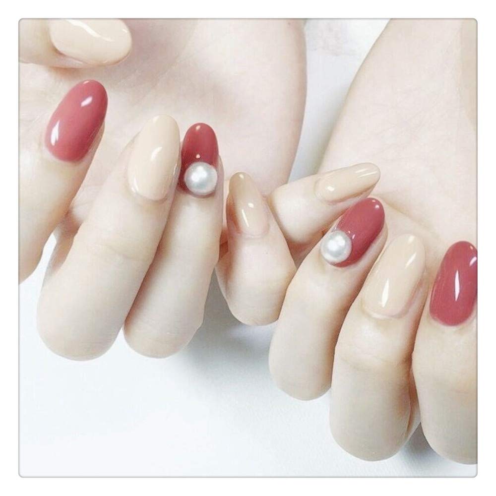 Uñas Postizas Uñas Acabadas Moda En Caja Falsa A Mano Populares Falsas Simples Simples Parche De Color Sólido Uñas Gradiente Nail Art