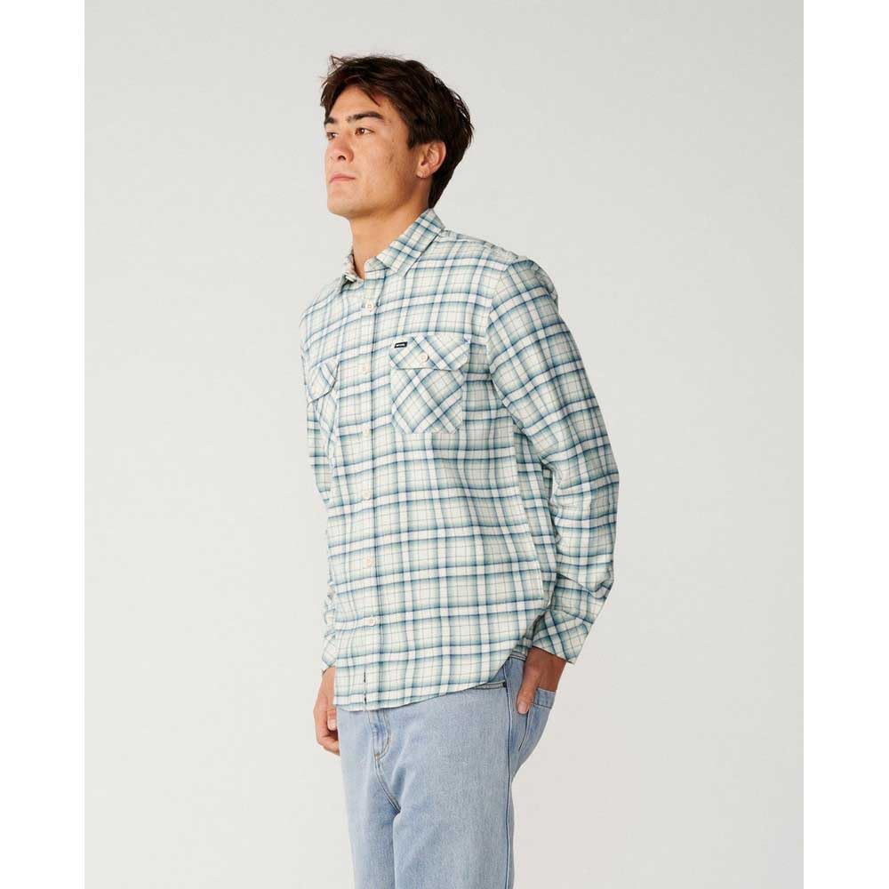 RIP CURL Camicia A Maniche Lunghe Classic Surf Checked in Flanne S