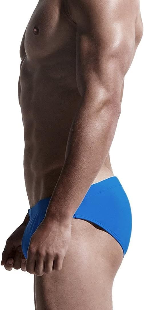 AIMPACT Mens Vintage Swim Briefs Sexy Bikini Swimwear Quick Dry Retro Swimsuit with Drawstring - Image 4
