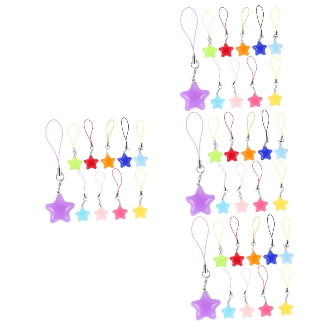 Angoily correa del del teléfono cordón de teléfono de dibujos animados estrella correa del teléfono flor del teléfono estrella correas de teléfono estrella