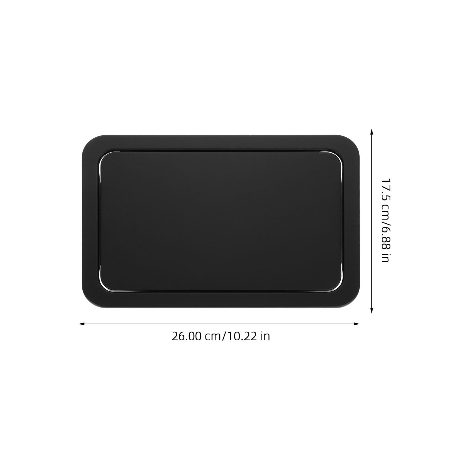 BESTYASH Tapa de repuesto para contenedor de basura, tapa abatible, a prueba de olores, para encimera, cocina, baño, negro, mediano