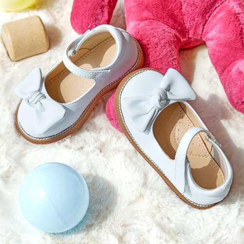 Image of Flaryzone Toddler Little Girl Mary Jane School Uniform Oxfords Flat Dress Shoes
