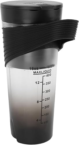 Miniatura 9 de Licuadora portátil, resistente al agua de 15.6 fl oz, licuadora personal con 6 cuchillas ultra afiladas, recargable por USB de 4000 mAh, mezclador