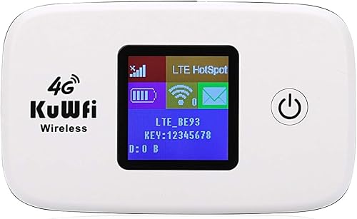 KuWFi 4G LTE Mobile WiFi Hotspot desbloqueado dispositivos de enrutador de Internet inalámbrico con ranura para tarjeta SIM para soporte de viaje