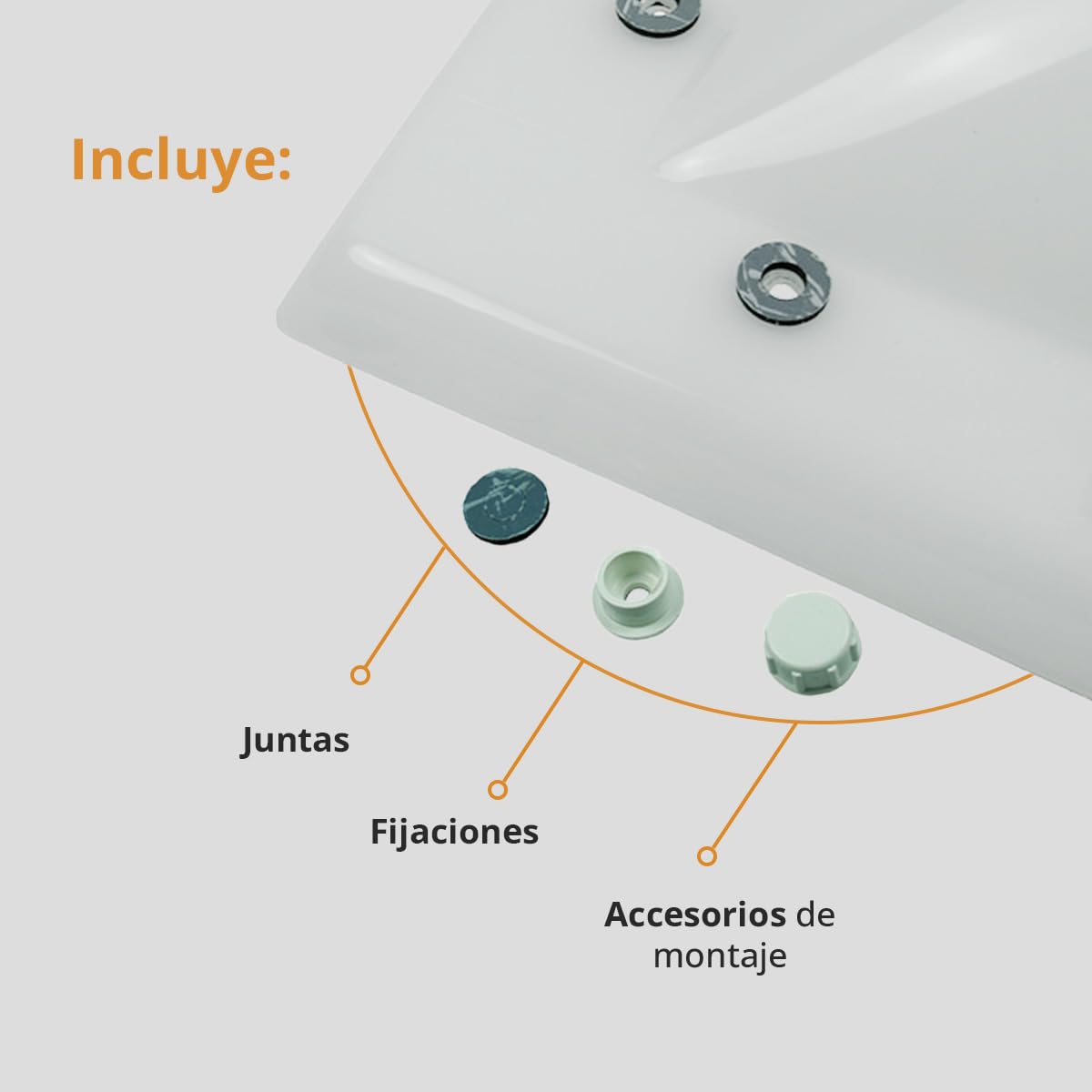 Cúpula Blanco Opal para Claraboya techo Cuadrada Bivalva - Incluye Juntas, Fijaciones y Accesorios de Montaje - Tragaluz - Fabricada en Metacrilato - CxD = 80 x 80 cm - ExF = 94 x 94 cm