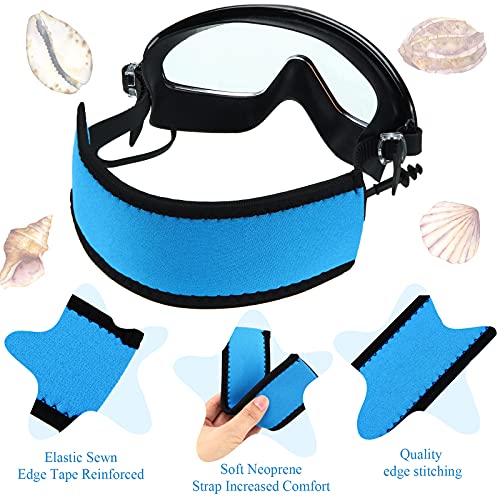 3 Pieces Swimming Mask Strap Cover Neoprene Diving Mask Straps Adjustable Neoprene Hair Protector Wrap For Dive And Snorkel Masks Water Sports #TOP1