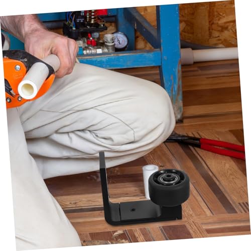 Fixation murale basse pour porte coulissante évitant le perçage du sol
