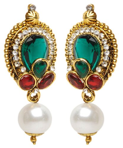 Shining DivaMetal Dangle & Drop Earring For Women (Multi-Colour)