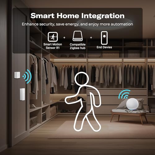 Image of THIRDREALITY Motion Sensor R1 with Case, 5.8G Radar,Adjustable Sensitivity,Indoor &Outdoor,Zigbee Hub Required,Support Home Assistant,SmartThings,Homey,Hubitat or Echo Devices with Built-in Zigbee hub