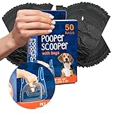 Petopedia 1x All Pets Dog Pooper Scooper Handheld – Assembled Dogs Poop Scoop with 200 BAGS – Lightweight, Hygienic Cleaning, Poo Picker for Pet Loo, Animal Waste ((Extra 150 Bags), 15cm (Pack of 1)) - Image 1