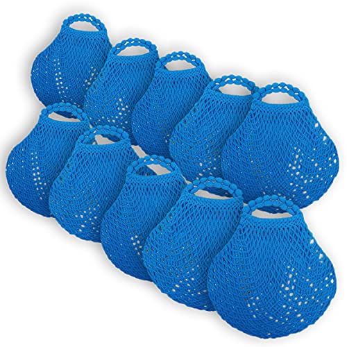 10er Set Mininetz Dederon blau - DDR Geschenke - für Ostalgiker - Ossi Artikel