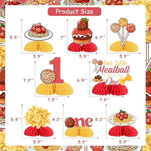 Centros de mesa de panal de albóndigas para decorar cumpleaños infantiles 5