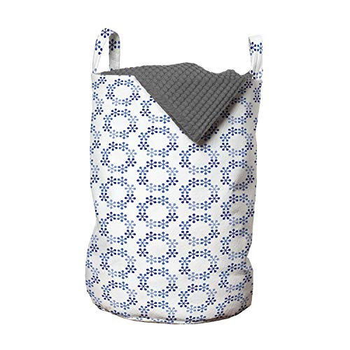 Lunarable Moroccan Laundry Bag, Minimalist Approach of Hexagonal Modern Geometric